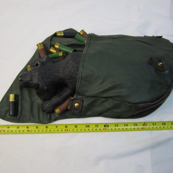 Ducks Unlimited Bradford Williams 2003 Black Lab Dog In Ammo Bag Statue 20" - Picture 10 of 15